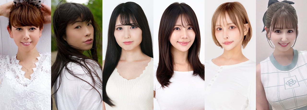 エガフェスガールズ（大原かおり、小田飛鳥、白石陽菜、鈴木ふみ奈、立川みくの、水沢まい） 写真