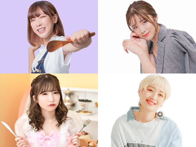 大食いガールズ 海老原まよい ますぶちさちよ もえのあずき ロシアン佐藤 写真